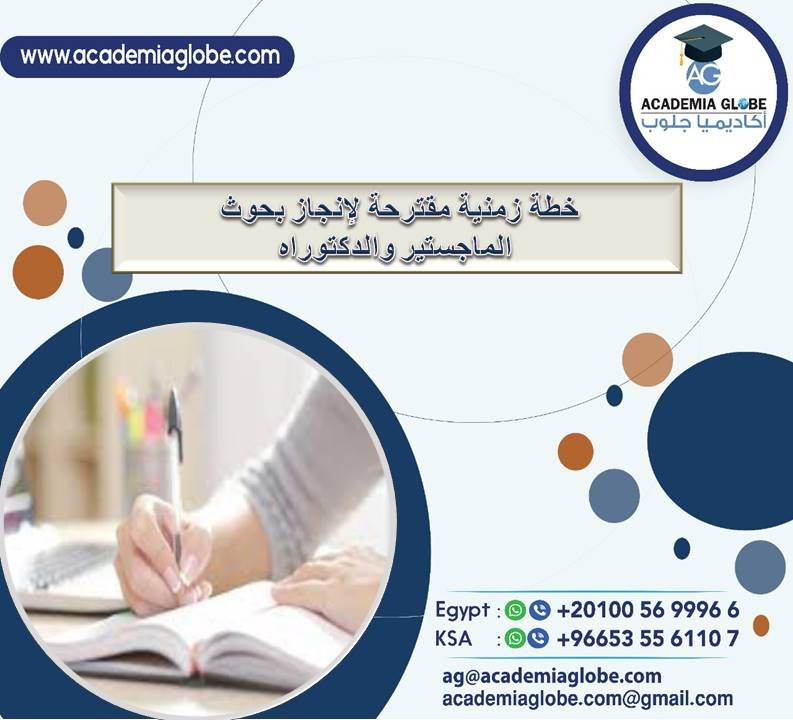 خطة زمنية مٌقترحة لإنجاز رسائل الماجستير والدكتوراه 2021م